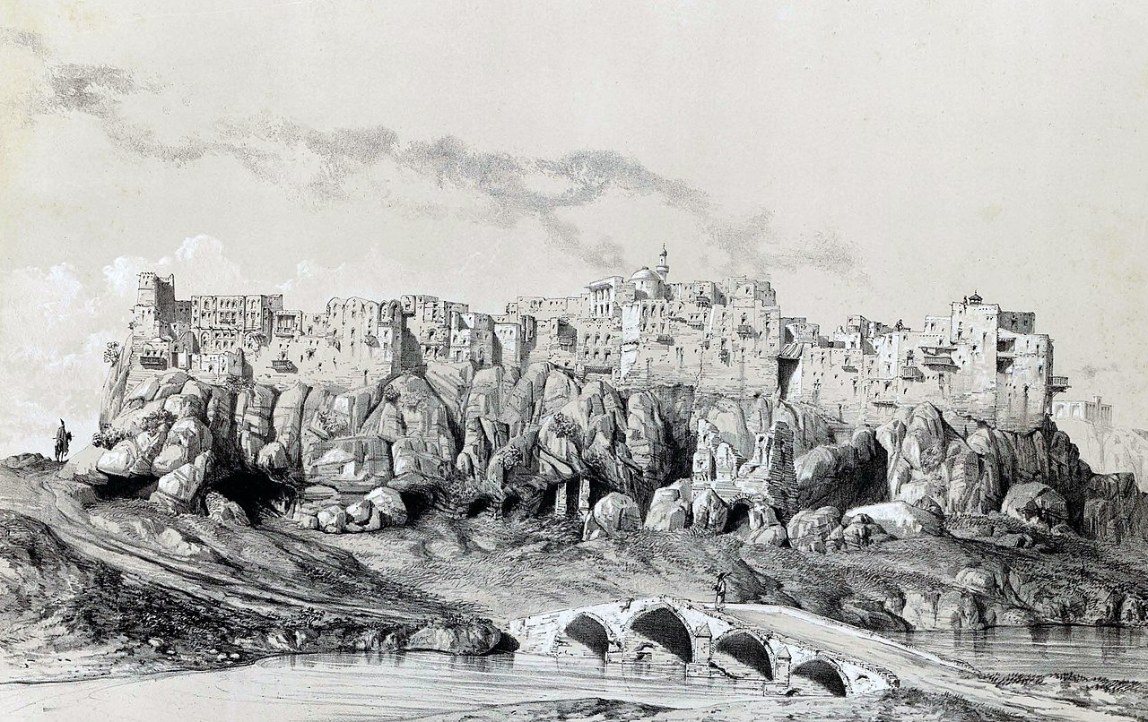 شهر ایزدخواست نقاشی توسط اوژن فلاندین