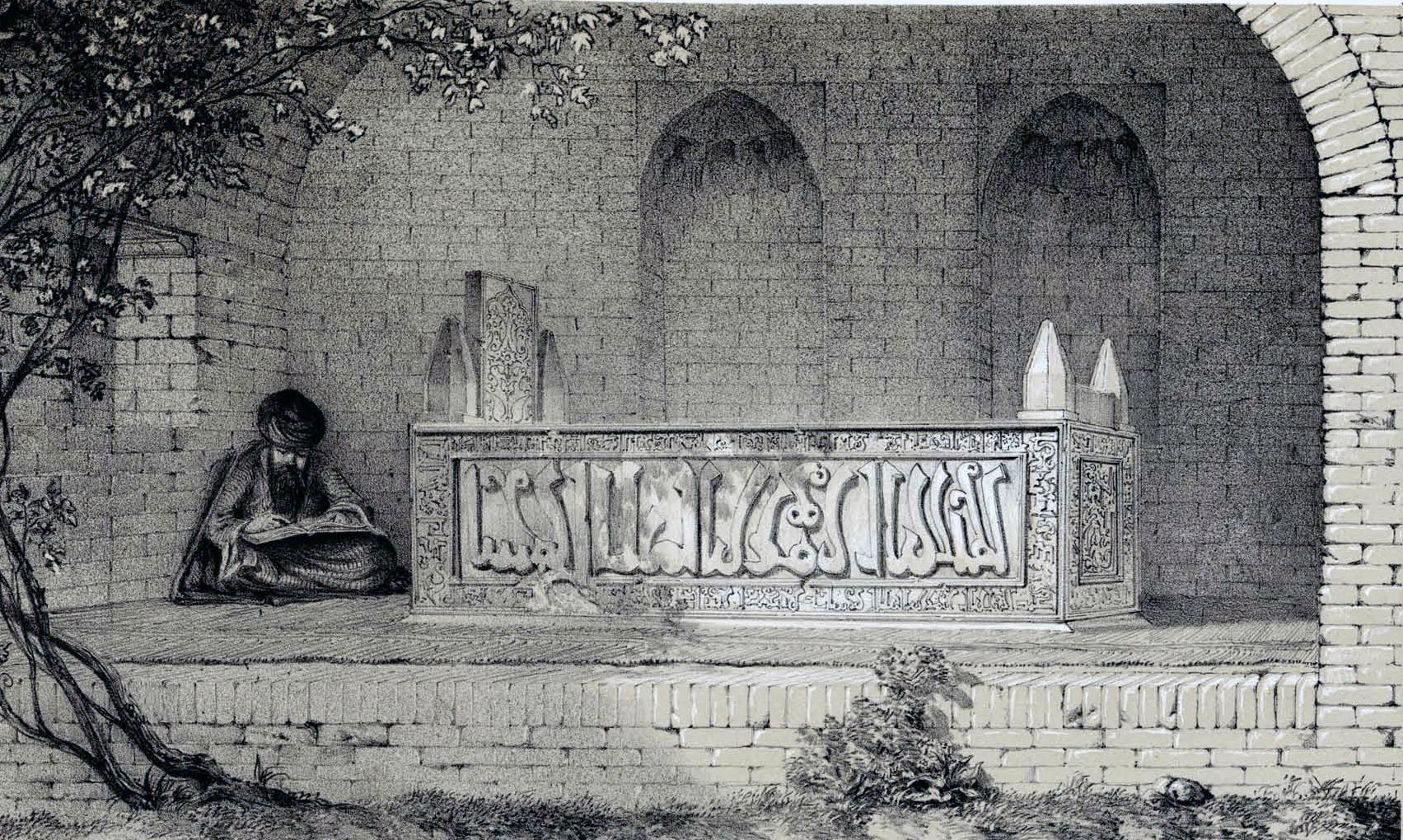 آرامگاه سعدی اثر اوژن فلاندن